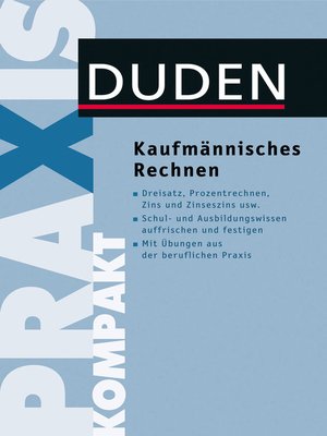 cover image of Duden Praxis kompakt--Kaufmännisches Rechnen